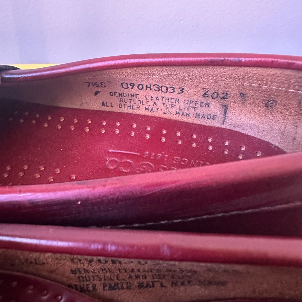 GH Bass Tassel Loafers in maroon - Picture 5 of 8